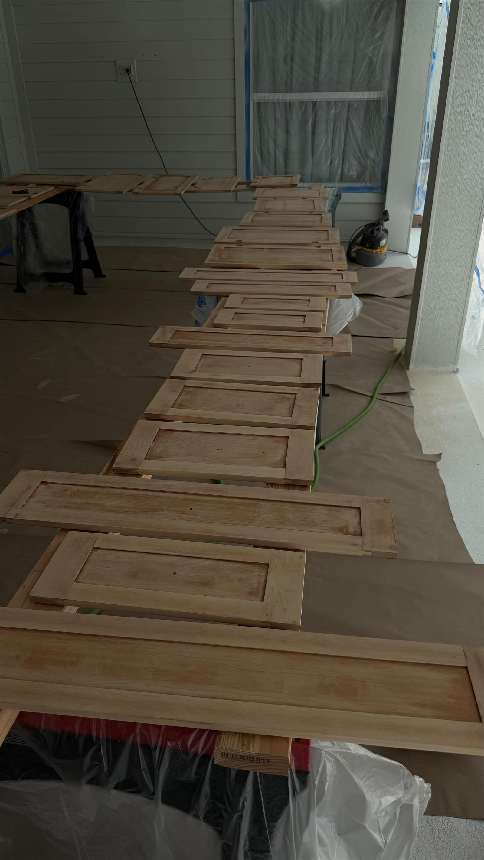 Doors prepped for finishing